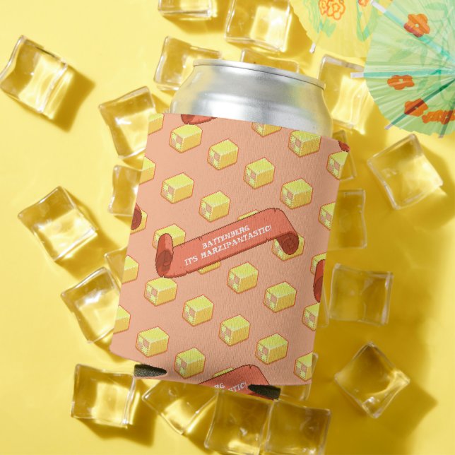 Porta-lata Battenberg de Marzipantástico Engraçado! Padrão de (Verão in situ)