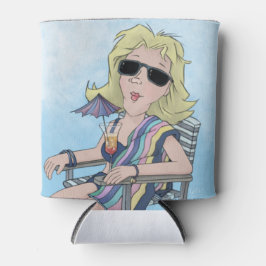 Porta-lata Beach Babe Can Cooler