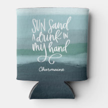 Beba na minha mão | Arte Abstrato Azul Personaliza