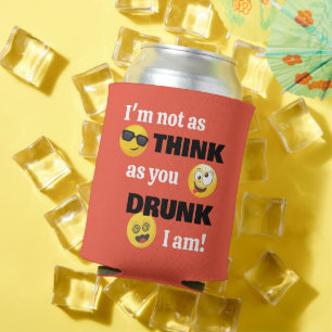 Porta-lata Bebado Engraçado Emoji