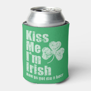 Porta-lata Beije-me que eu sou irlandês vou agora me obtenho