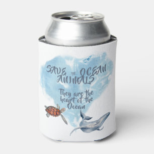 Porta-lata Bela Descrição De Animais Do Oceano Pode Resfriar