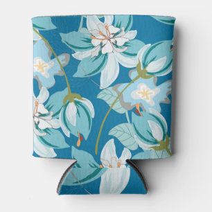 Porta-lata Beleza de um motivo floral retrô em adorável decor