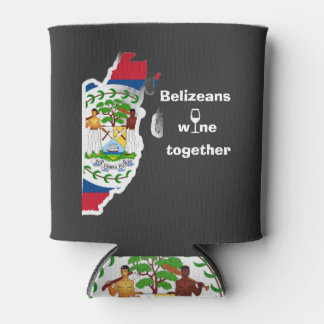 Porta-lata Belizeans Wine Together Koozie Can Cooler Sleeve
