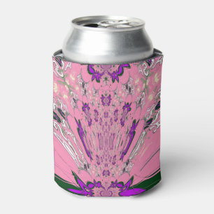 Porta-lata Belo bebê rosa tom de roxo motivo monograma