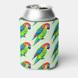 Porta-lata Belo Padrão Colorido de Papagaio
