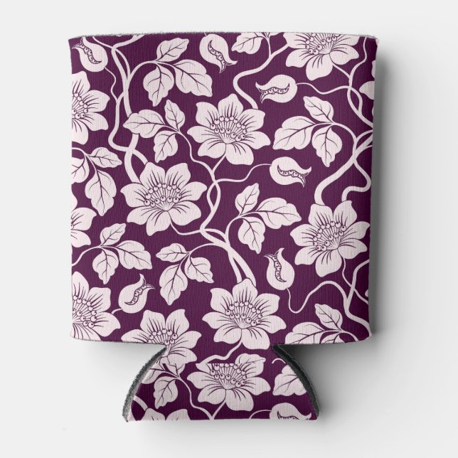 Porta-lata Belo Padrão Floral (Frente)