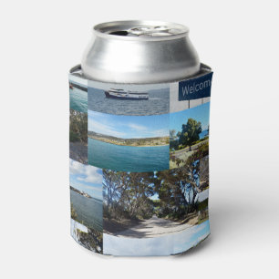 Porta-lata Bem-vindo à Ilha do Canguru: Uma Colagem de Fotos