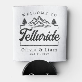 Porta-lata Bem-Vindo A Telluride Colorado Wedding Minimalist