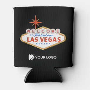 Porta-lata Bem-vindo ao logotipo personalizado de Las Vegas p
