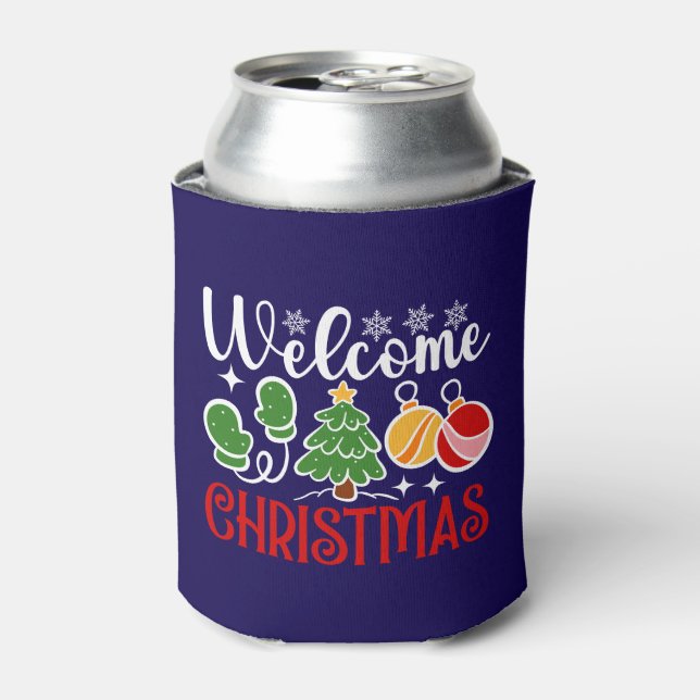 Porta-lata Bem-vindo Natal (Can Front)