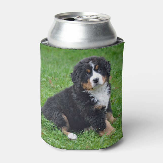Porta-lata Bernese Mountain Dog Puppy Foto (Can Front)