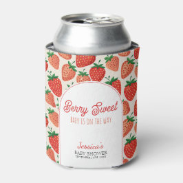 Porta-lata Berry Sweet Strawberry Chá de fraldas Cooler