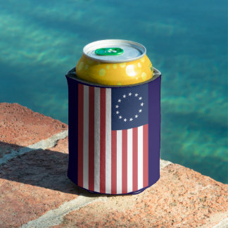 Porta-lata Betsy Ross Flag Design Can Cooler