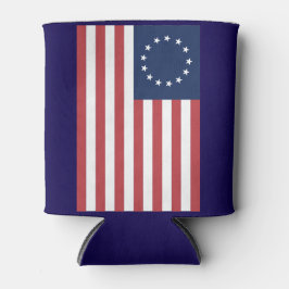 Porta-lata Betsy Ross Flag Design Can Cooler