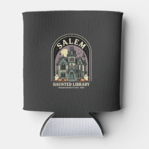 Porta-lata Biblioteca Assombrada de Salem Design de Halloween