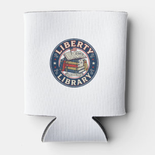 Porta-lata Biblioteca da Liberdade Patriótica Leitura da Bibl