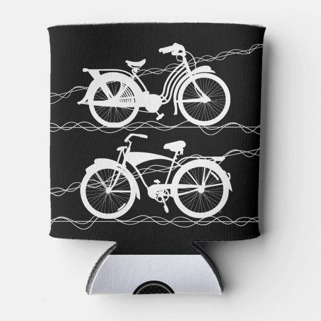 Porta-lata Bicicleta Branco Que Pode Arrefecer (Frente)