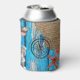 Porta-lata Bico-estrelado de madeira azul-russo