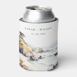 Porta-lata Big Sur, California Watercolor Landscape Wedding