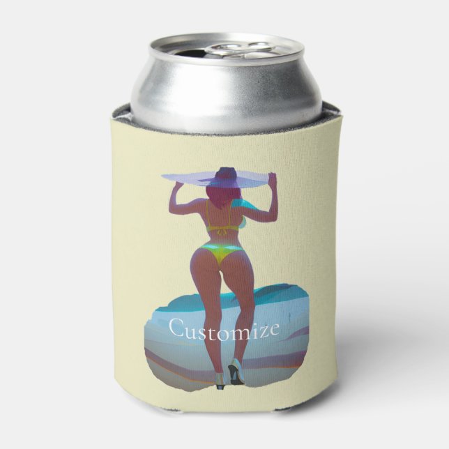 Porta-lata Bikini Booty Beach Girl Thunder_Cove (Can Front)