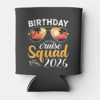 Porta-lata Birthday Cruise Squad 2026 Family Cruise Vacation