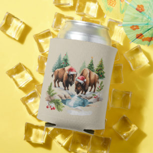 Porta-lata Bisão de Natal Búfalo Animal Ocidental Vida Selvag