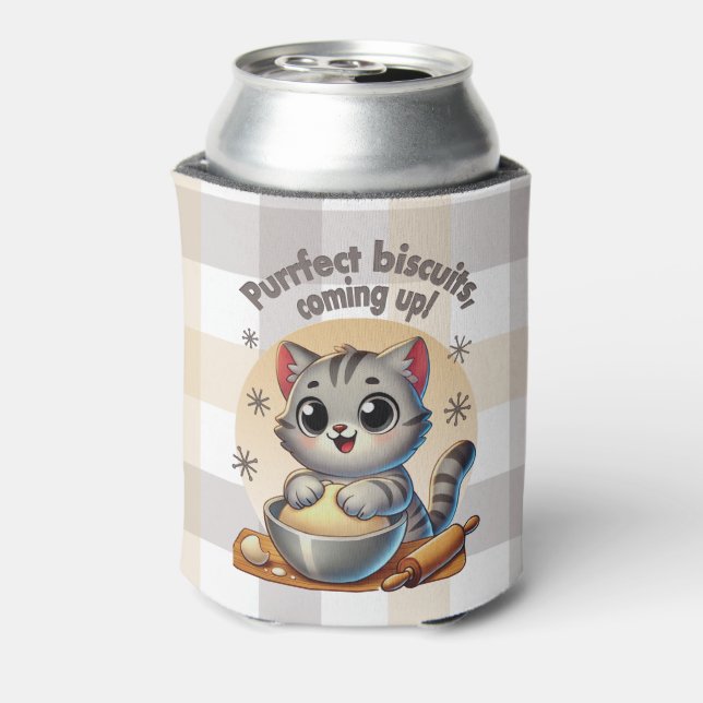 Porta-lata "Biscoitos perfeitos, a caminho" Gato Amassando (Can Back)