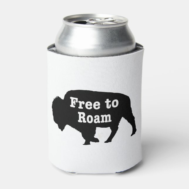 Porta-lata Bison Free To Roam (Can Front)