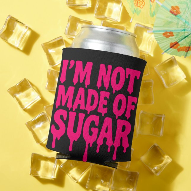 Porta-lata Black Can Cooler with Neon Drip Cote (Refrigeração (Verão in situ)