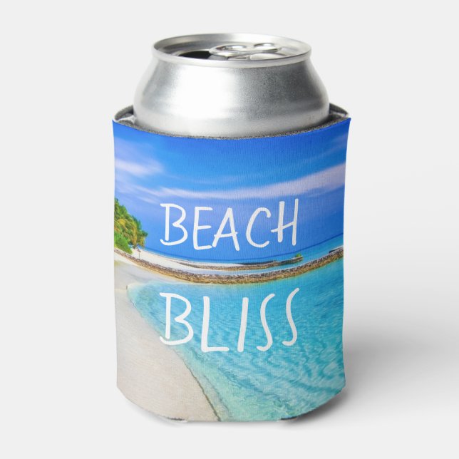 Porta-lata Bliss de praia tropical (Can Front)