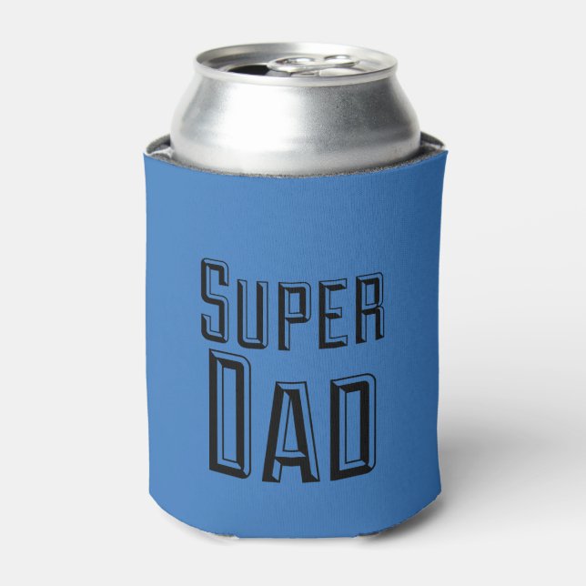 Porta-lata Bloco de Texto Super Pai (Can Front)
