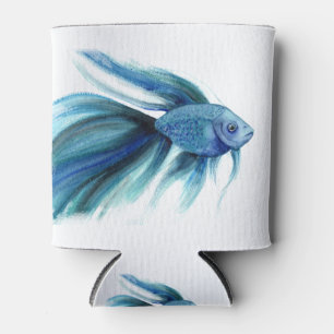 Porta-lata Blue Betta Fish