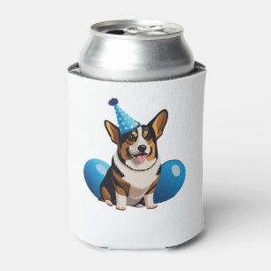 Porta-lata Blue Corgi Birthday Classic T-Shirt