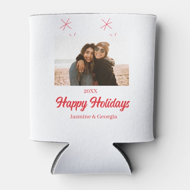 Porta-lata Boas festas de Natal (Frente)