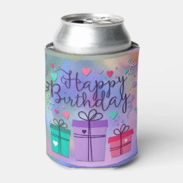 Porta-lata Boas-Presentes Feliz Aniversário