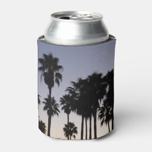 Porta-lata Boca com Cena Tropical de Palmeiras