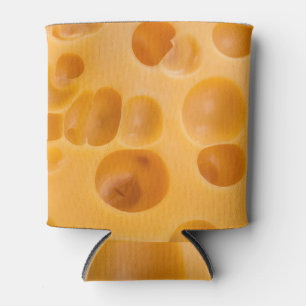 Porta-lata Boca de queijo isolada, design adorável