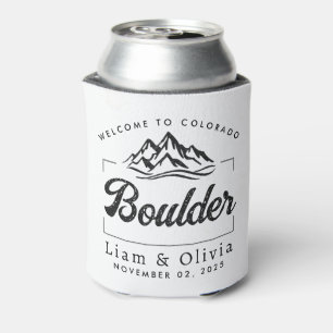 Porta-lata Boder Colorado Wedding Minimalista Welcome