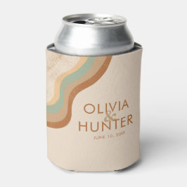 Porta-lata Bohemian Modern Terracotta Wedding