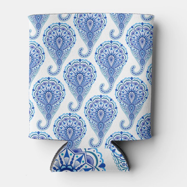 Porta-lata Boho Chic Paisley Seamless Oriental (Frente)