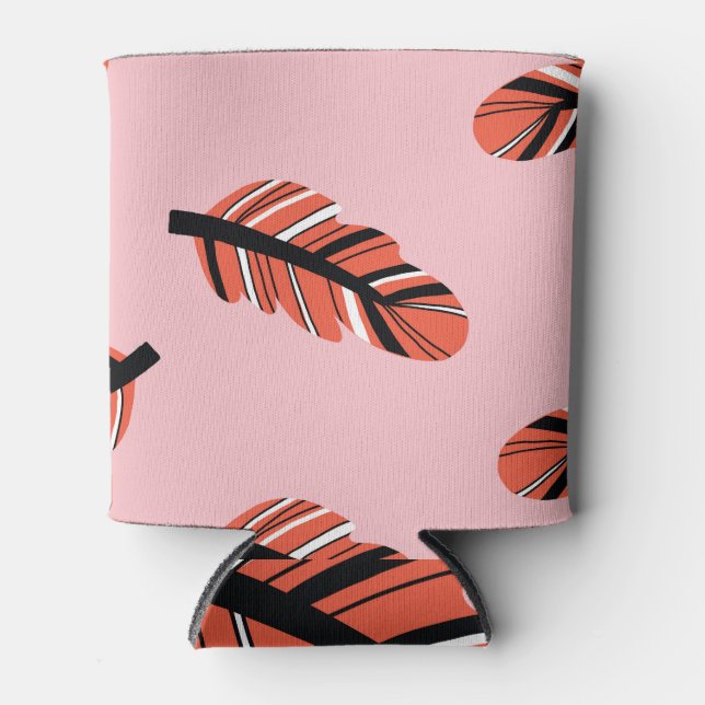 Porta-lata Boho Feather: Vintage Repeat. (Frente)