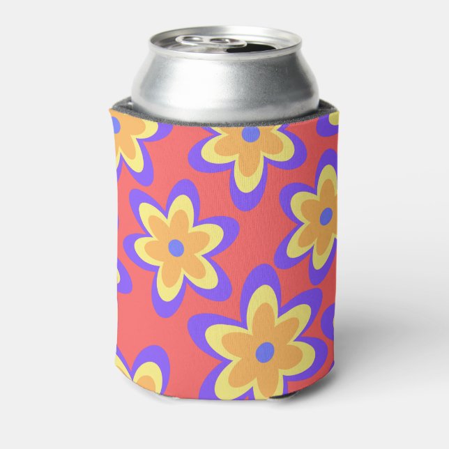 Porta-lata Boho Floral - Padrão Colorido (Can Back)