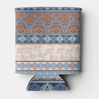 Porta-lata Boho Floral Stripes: Coleção Étnica Sem Costura