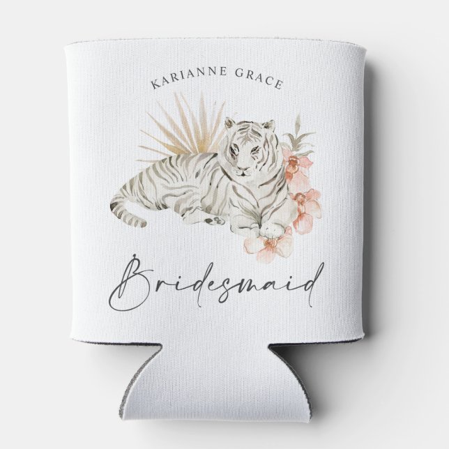 Porta-lata Boho Tropical Bachelorette Bridesmaid (Traseira)