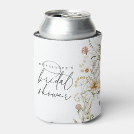 Porta-lata Boho Wildflower Favor de Chá de panela Mínimo