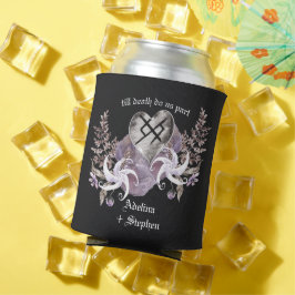 Porta-lata Boho Wildflower Viking Love Gothic Wedding Favor