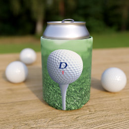 Porta-lata Bola de Golfe Personalizada sobre Golfistas Verdes