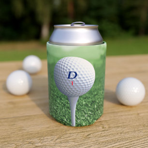 Porta-lata Bola de Golfe Personalizada sobre Golfistas Verdes