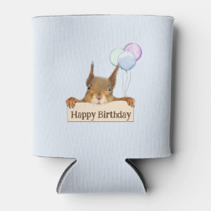 Porta-lata Bola de Squirrel Personalizada de Aniversário 